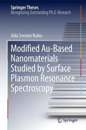 Modified Au-Based Nanomaterials Studied by Surface Plasmon Resonance Spectroscopy de Aída Serrano Rubio