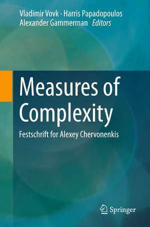 Measures of Complexity: Festschrift for Alexey Chervonenkis de Vladimir Vovk