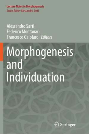 Morphogenesis and Individuation de Alessandro Sarti