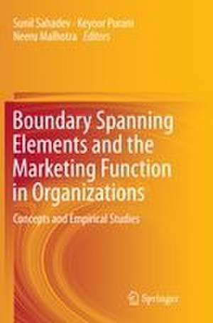 Boundary Spanning Elements and the Marketing Function in Organizations de Sunil Sahadev