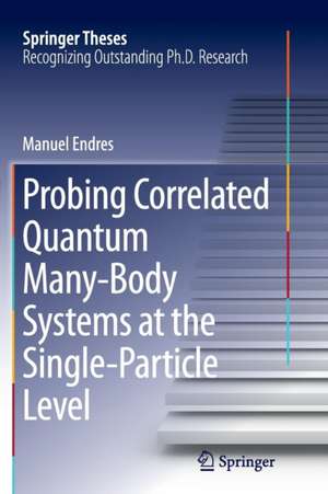 Probing Correlated Quantum Many-Body Systems at the Single-Particle Level de Manuel Endres