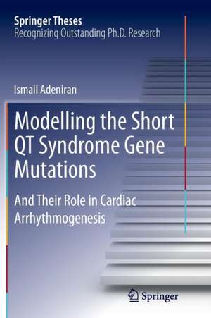 Modelling the Short QT Syndrome Gene Mutations: And Their Role in Cardiac Arrhythmogenesis de Ismail Adeniran