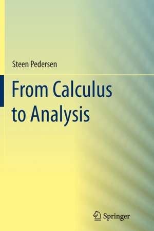 From Calculus to Analysis de Steen Pedersen