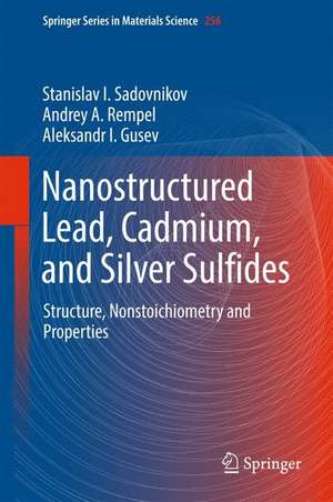 Nanostructured Lead, Cadmium, and Silver Sulfides: Structure, Nonstoichiometry and Properties de Stanislav I. Sadovnikov