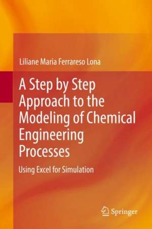 A Step by Step Approach to the Modeling of Chemical Engineering Processes: Using Excel for simulation de Liliane Maria Ferrareso Lona