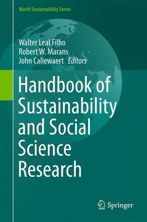 Handbook of Sustainability and Social Science Research de Walter Leal Filho