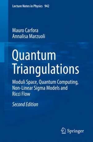 Quantum Triangulations: Moduli Space, Quantum Computing, Non-Linear Sigma Models and Ricci Flow de Mauro Carfora