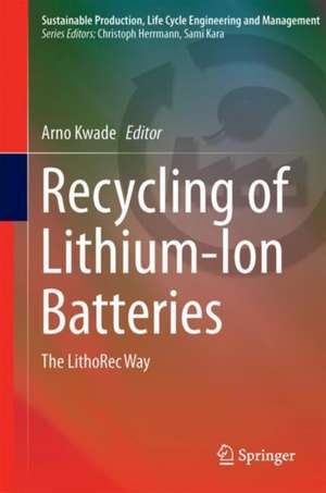 Recycling of Lithium-Ion Batteries: The LithoRec Way de Arno Kwade