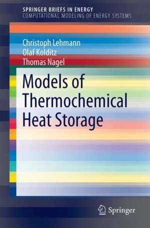 Models of Thermochemical Heat Storage de Christoph Lehmann