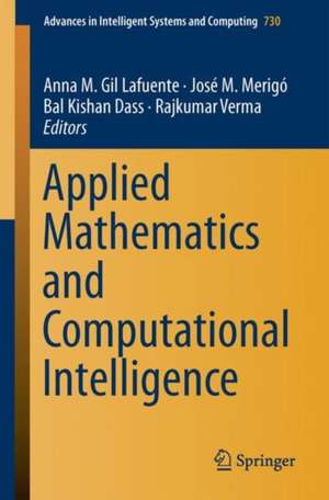 Applied Mathematics and Computational Intelligence de Anna M. Gil-Lafuente