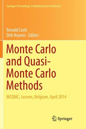 Monte Carlo and Quasi-Monte Carlo Methods: MCQMC, Leuven, Belgium, April 2014 de Ronald Cools