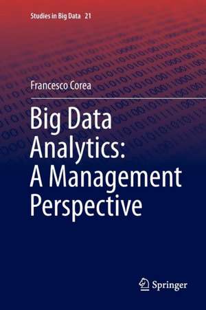 Big Data Analytics: A Management Perspective de Francesco Corea