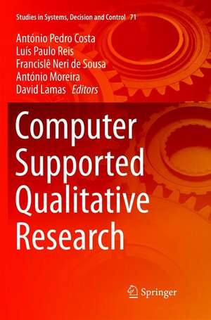 Computer Supported Qualitative Research de António Pedro Costa