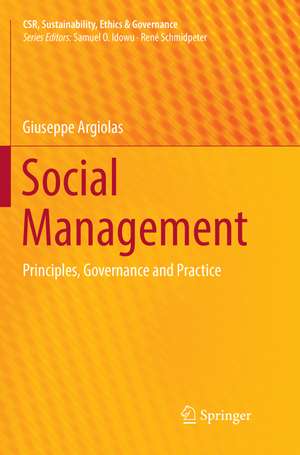 Social Management: Principles, Governance and Practice de Giuseppe Argiolas