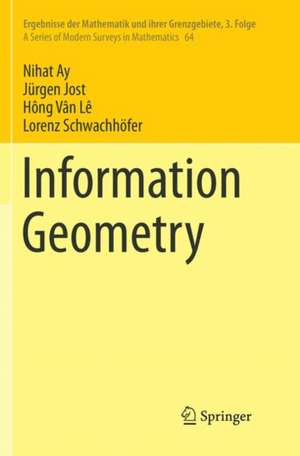 Information Geometry de Nihat Ay