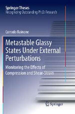 Metastable Glassy States Under External Perturbations: Monitoring the Effects of Compression and Shear-strain de Corrado Rainone