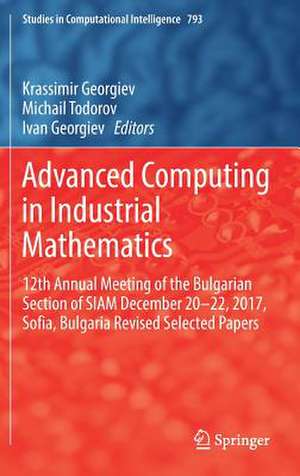 Advanced Computing in Industrial Mathematics: 12th Annual Meeting of the Bulgarian Section of SIAM December 20-22, 2017, Sofia, Bulgaria Revised Selected Papers de Krassimir Georgiev