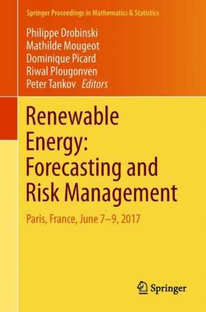 Renewable Energy: Forecasting and Risk Management: Paris, France, June 7-9, 2017 de Philippe Drobinski