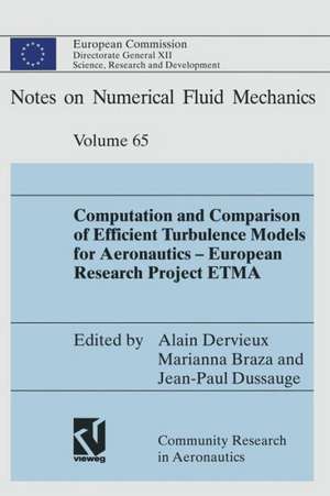 Computation and Comparison of Efficient Turbulence Models for Aeronautics — European Research Project ETMA de Alain Dervieux