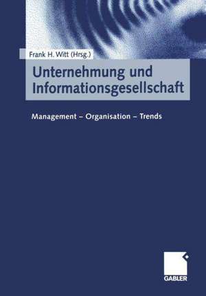 Unternehmung und Informationsgesellschaft: Management — Organisation — Trends de Frank H. Witt