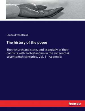 The history of the popes de Leopold von Ranke