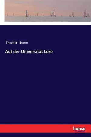 Auf der Universität Lore de Theodor Storm