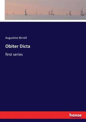 Obiter Dicta de Augustine Birrell