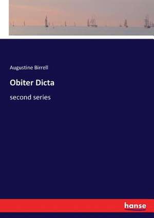 Obiter Dicta de Augustine Birrell
