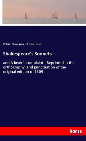 Shakespeare's Sonnets de William Shakespeare