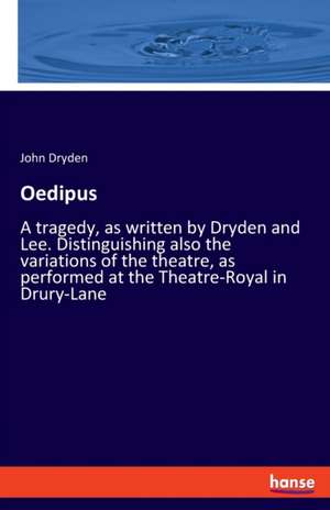 Oedipus de John Dryden