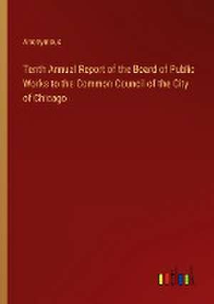 Tenth Annual Report of the Board of Public Works to the Common Council of the City of Chicago de Anonymous