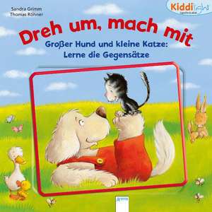 Großer Hund und kleine Katze. Lerne die Gegensätze de Sandra Grimm