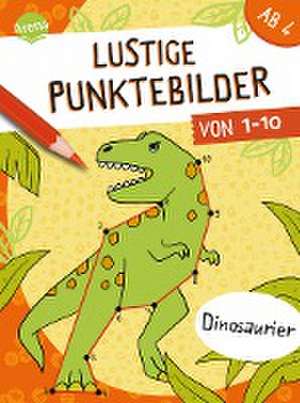 Lustige Punktebilder von 1-10. Dinosaurier de Meike Teichmann