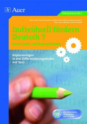 Individuell fördern 7 Lesen: Sachtexte de Katharina Schlamp