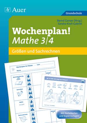 Wochenplan! Mathe 3/4 de Sandra Kroll-Gabriel