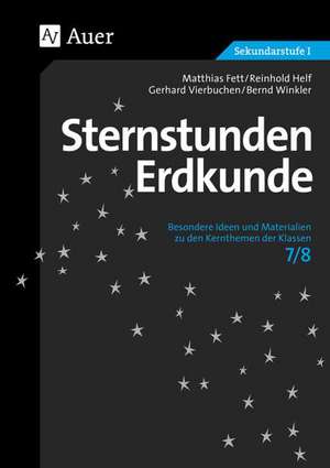 Sternstunden Erdkunde 7/8 de M. Fett