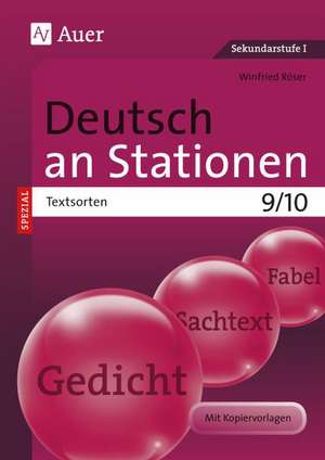 Deutsch an Stationen SPEZIAL Textsorten 9-10 de Winfried Röser