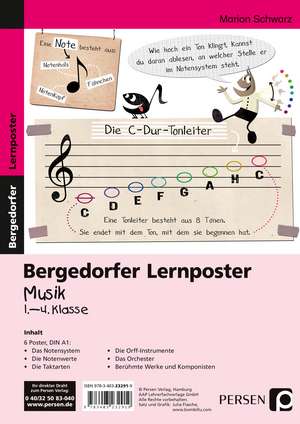 Lernposter Musik - 1.-4. Klasse de Marion Schwarz