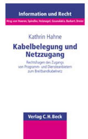 Kabelbelegung und Netzzugang de Kathrin Hahne