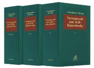 Vertragsrecht und AGB-Klauselwerke (mit Fortsetzungsnotierung). Inkl. 50. Ergänzungslieferung de Friedrich Graf von Westphalen