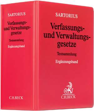 Verfassungs- und Verwaltungsgesetze 1 der Bundesrepublik Deutschland Ergänzungsband (mit Fortsetzungsnotierung). Inkl. 63. Ergänzungslieferung de Carl Sartorius