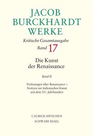 Kunst des 17. und 18. Jahrhunderts de Jacob Burckhardt