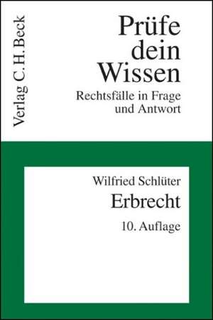 Bürgerliches Gesetzbuch ( BGB). Erbrecht de Wilfried Schlüter