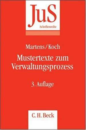 Mustertexte zum Verwaltungsprozess de Joachim Martens