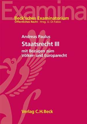 Staatsrecht III de Udo Di Fabio