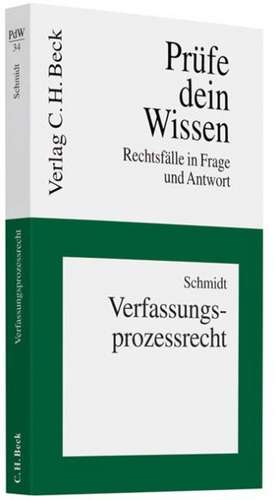 Verfassungsprozessrecht de Thorsten Ingo Schmidt