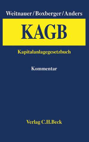KAGB de Wolfgang Weitnauer