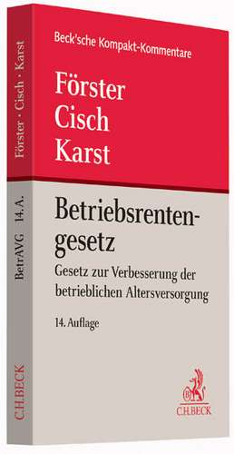 Betriebsrentengesetz de Wolfgang Förster