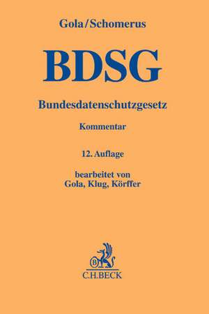 BDSG de Peter Gola