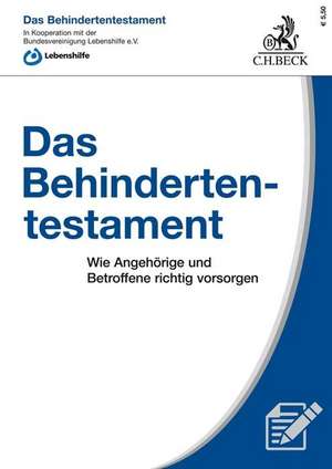 Das Behindertentestament de Maria Demirci